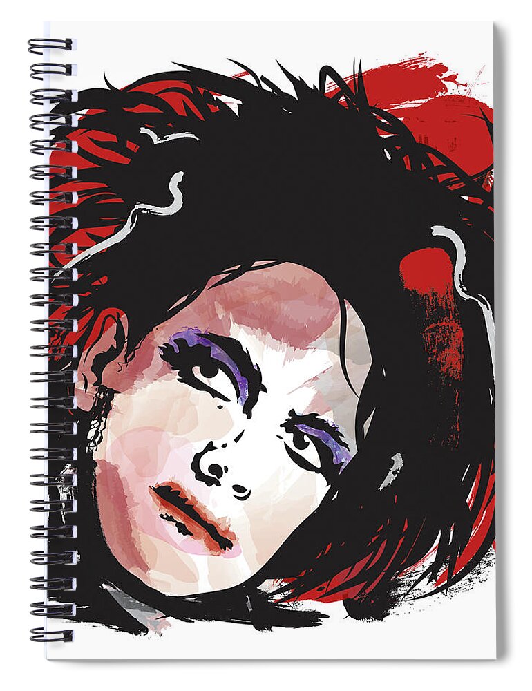 The Cure Spiral Notebook featuring the digital art Why can't I be you? by Steve Follman