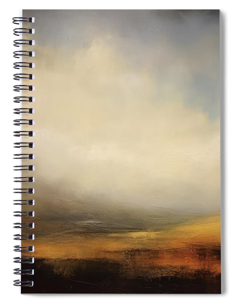 Wide Open Spaces Spiral Notebook featuring the painting Wide Open Spaces Desert Dreams 9 by Jai Johnson