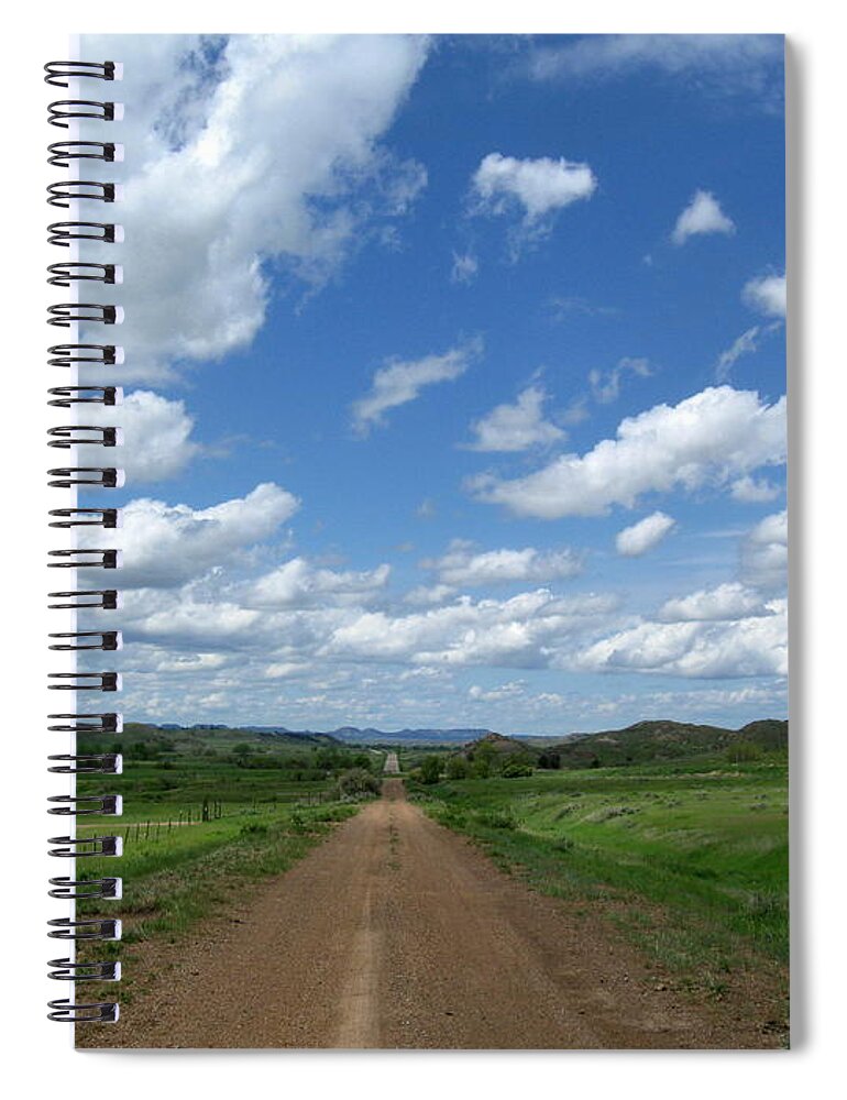 Big Sky Spiral Notebook featuring the photograph Wide Open Spaces by Katie Keenan