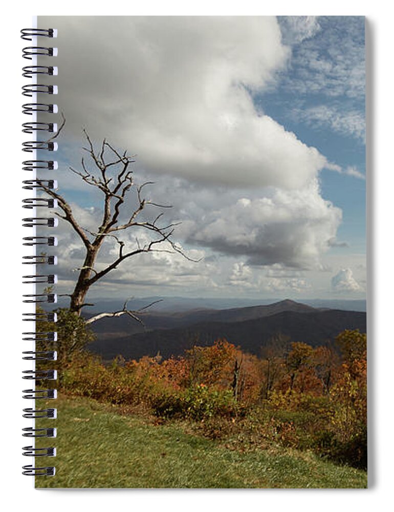 Blue Ridge Parkway Spiral Notebook featuring the photograph Wide View of the Blue Ridge Mountains by Joni Eskridge