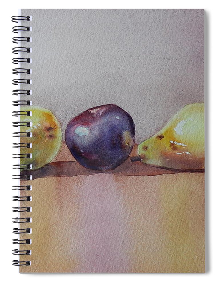 Fruit Spiral Notebook featuring the painting Wild Card by Ruth Kamenev