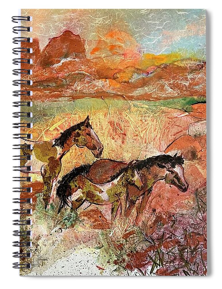 Horse Spiral Notebook featuring the painting Wild Child by Elaine Elliott