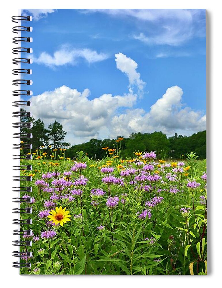 Wildflower Spiral Notebook featuring the photograph Wildflower Glory by Sarah Lilja