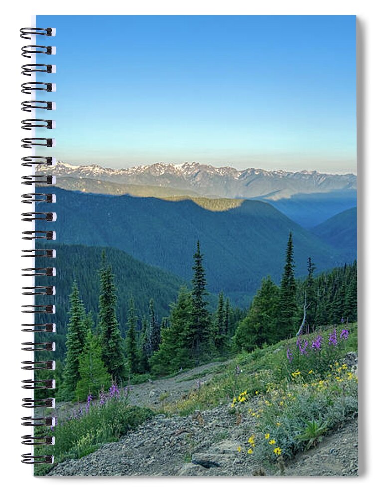 Mt. Olympus Spiral Notebook featuring the photograph Wildflower Ridge by Brian Kamprath