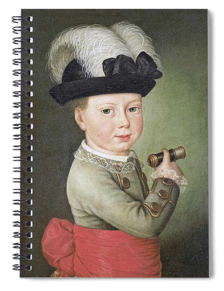 Anonymous Spiral Notebook featuring the painting William George Frederick, Prince of Orange-Nassau, as a Child by Anonymous