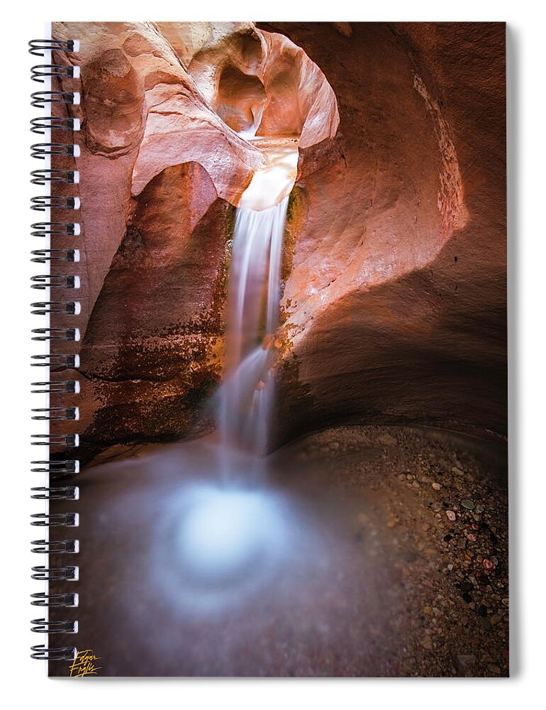 Art Spiral Notebook featuring the photograph Willis Creek Fall by Edgars Erglis