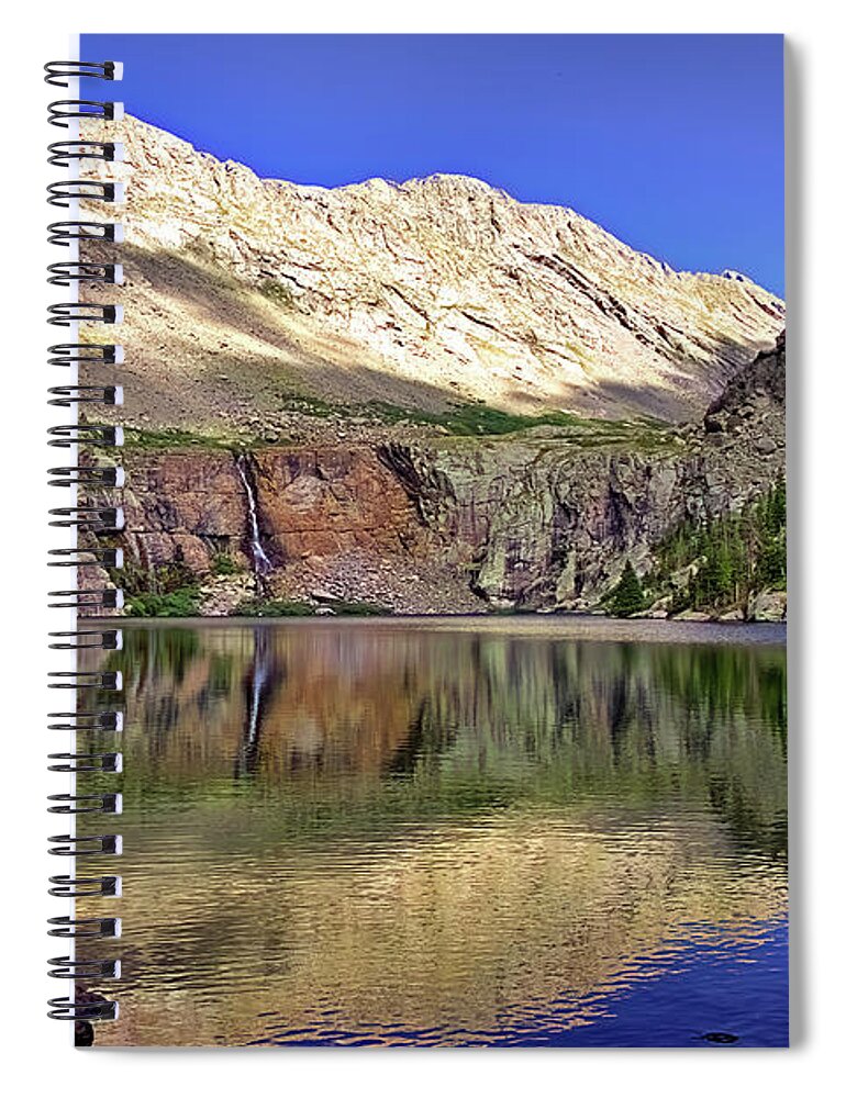 Willow Lake Spiral Notebook featuring the photograph Willow Lake by Bob Falcone