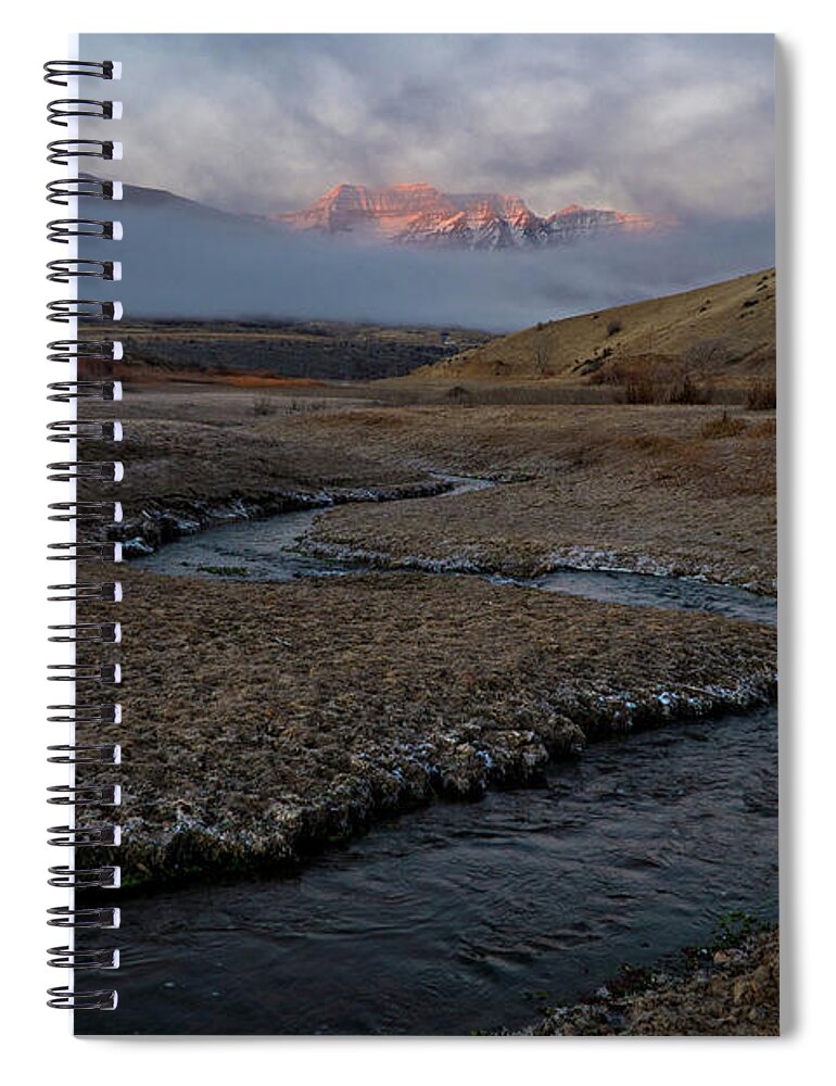 Utah Spiral Notebook featuring the photograph Winding Stream by Wesley Aston