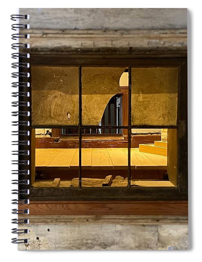Window Spiral Notebook featuring the photograph Window of the past by Michael Descher