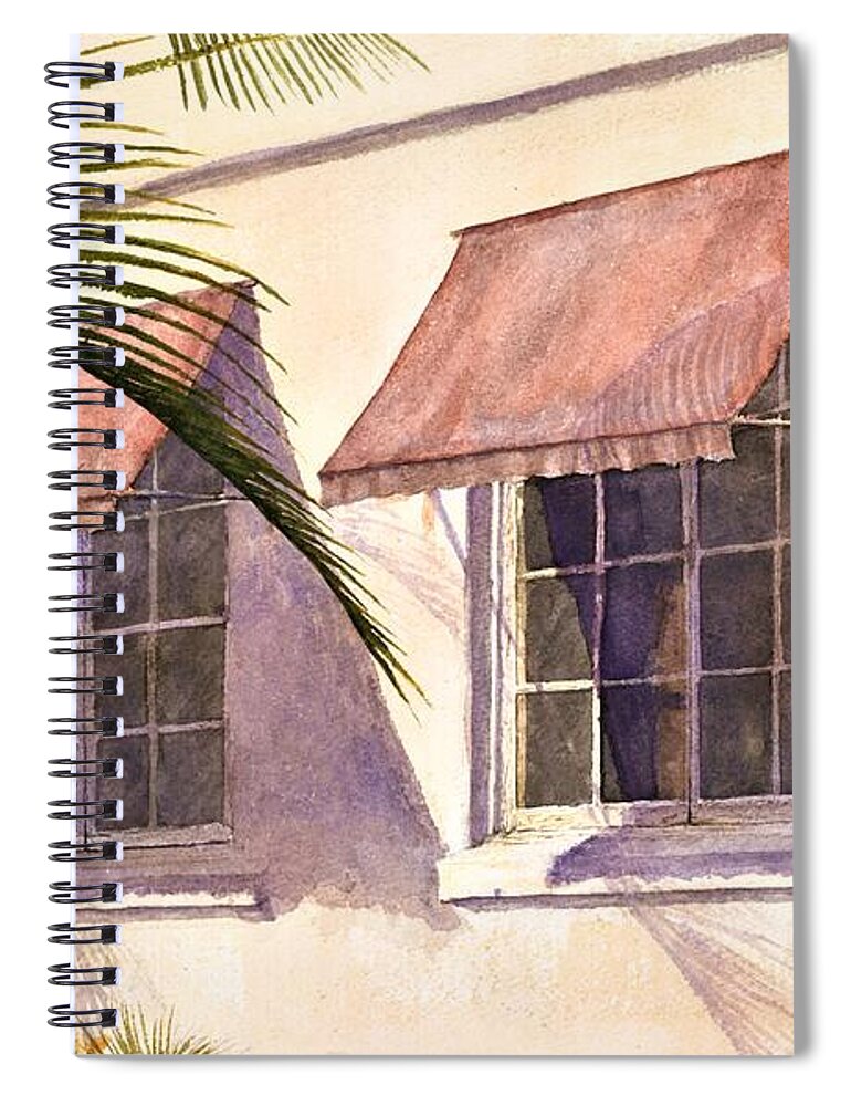 Windows Spiral Notebook featuring the painting Windows by John Glass