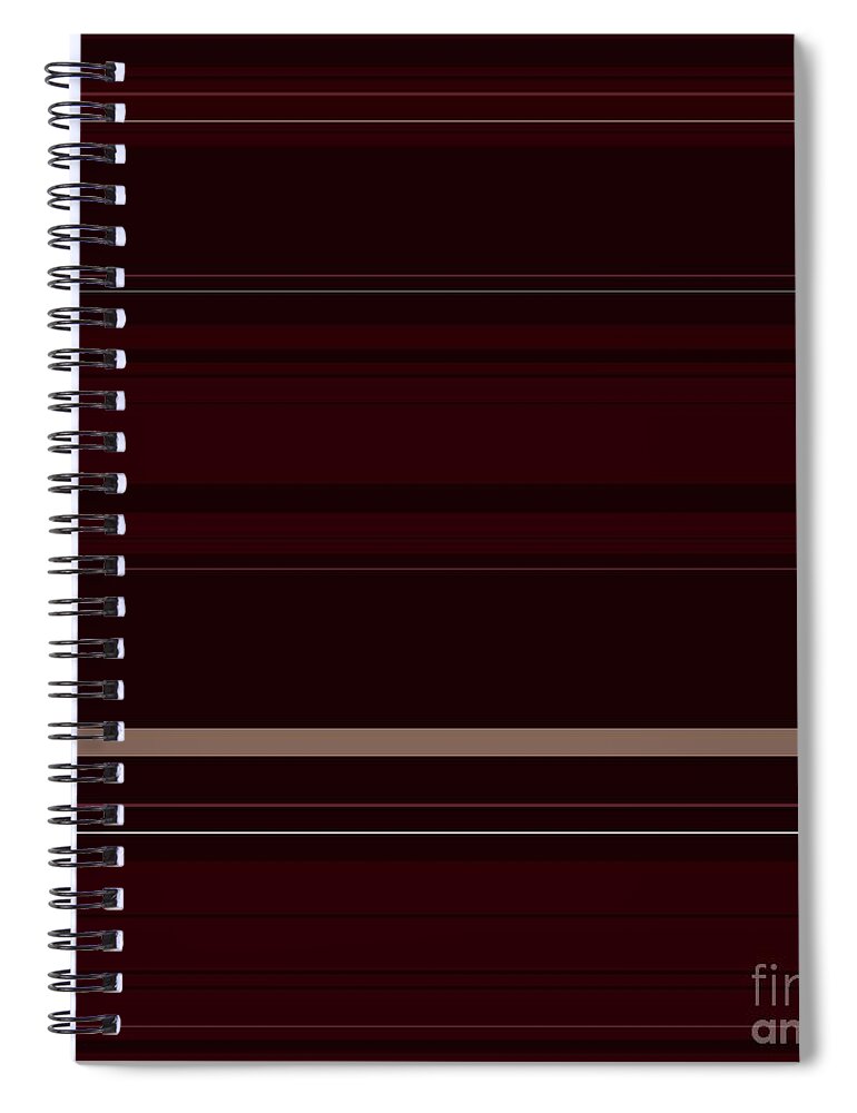 Red Spiral Notebook featuring the digital art Wine Pressed by Wade Hampton