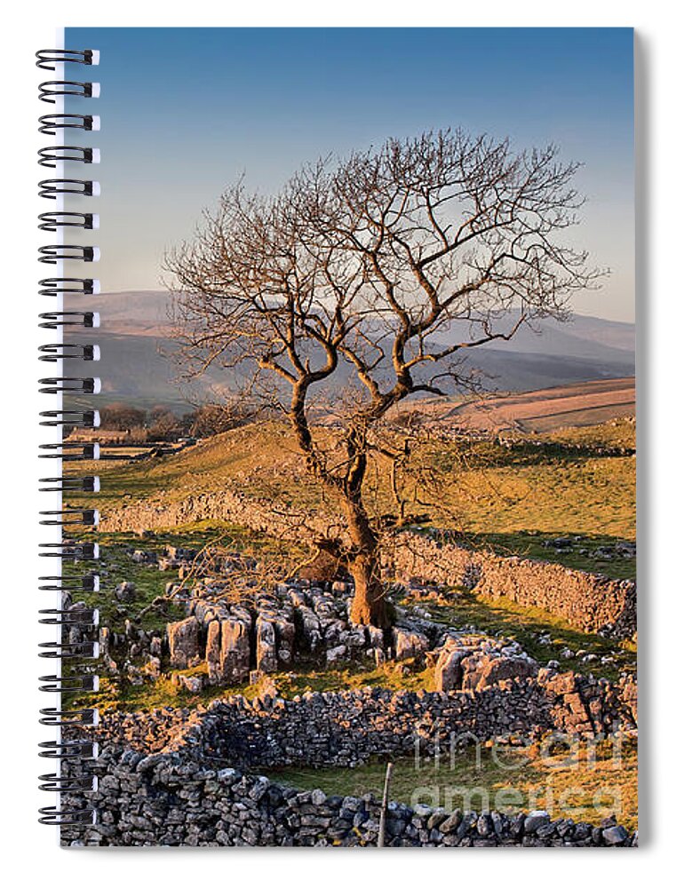 England Spiral Notebook featuring the photograph Winskill Stones by Tom Holmes