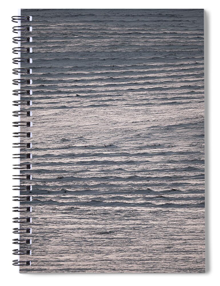 Abstract Spiral Notebook featuring the photograph Winter Field Abstract by Karen Rispin