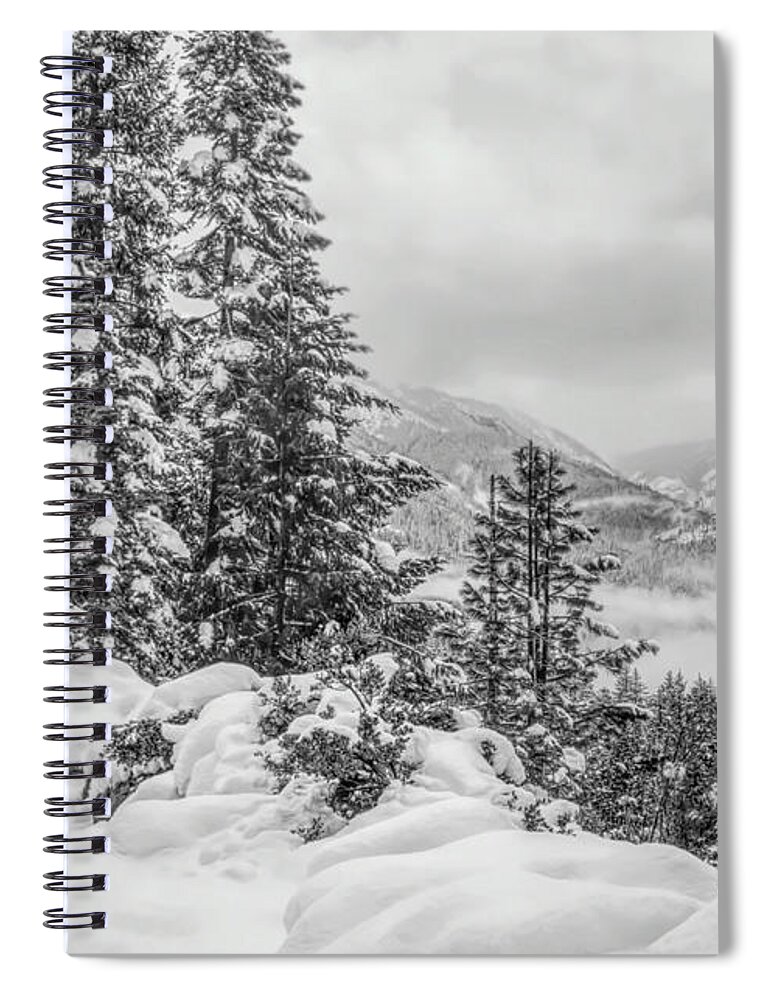  Great Smoky Mountains Spiral Notebook featuring the photograph Winter in the Smokies by Susan Hope Finley