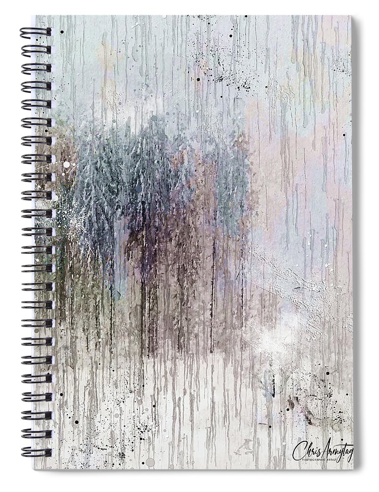 Winter Spiral Notebook featuring the digital art Winter Landscape by Chris Armytage