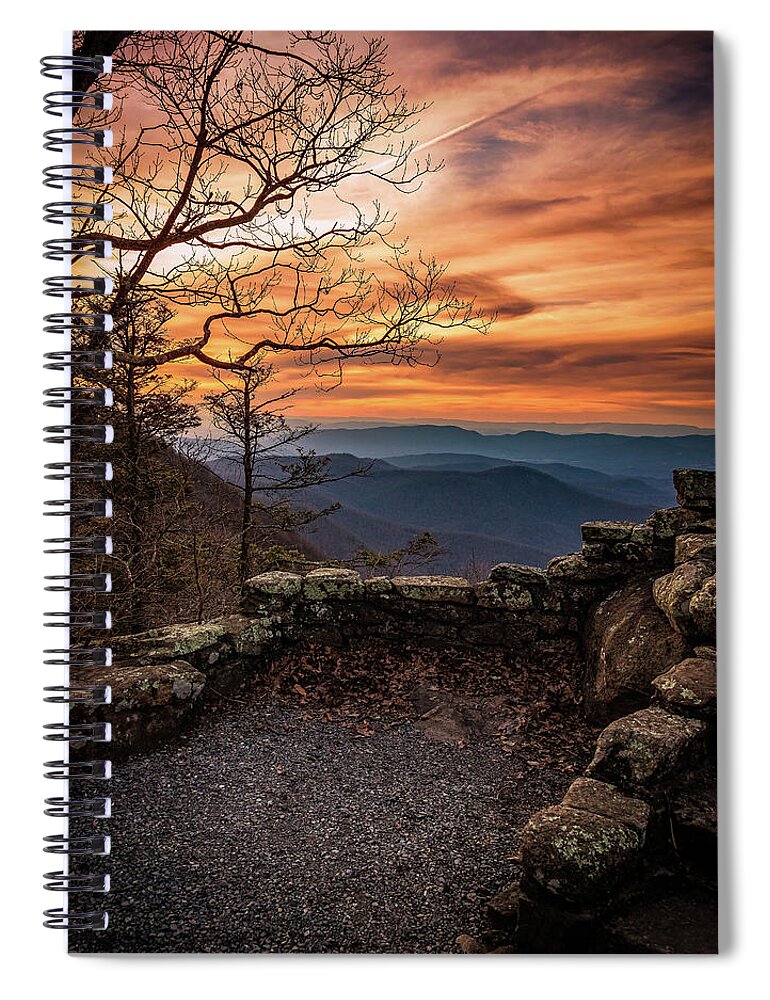 Winter Spiral Notebook featuring the photograph Winter Light II at Thunder Ridge by Tricia Louque