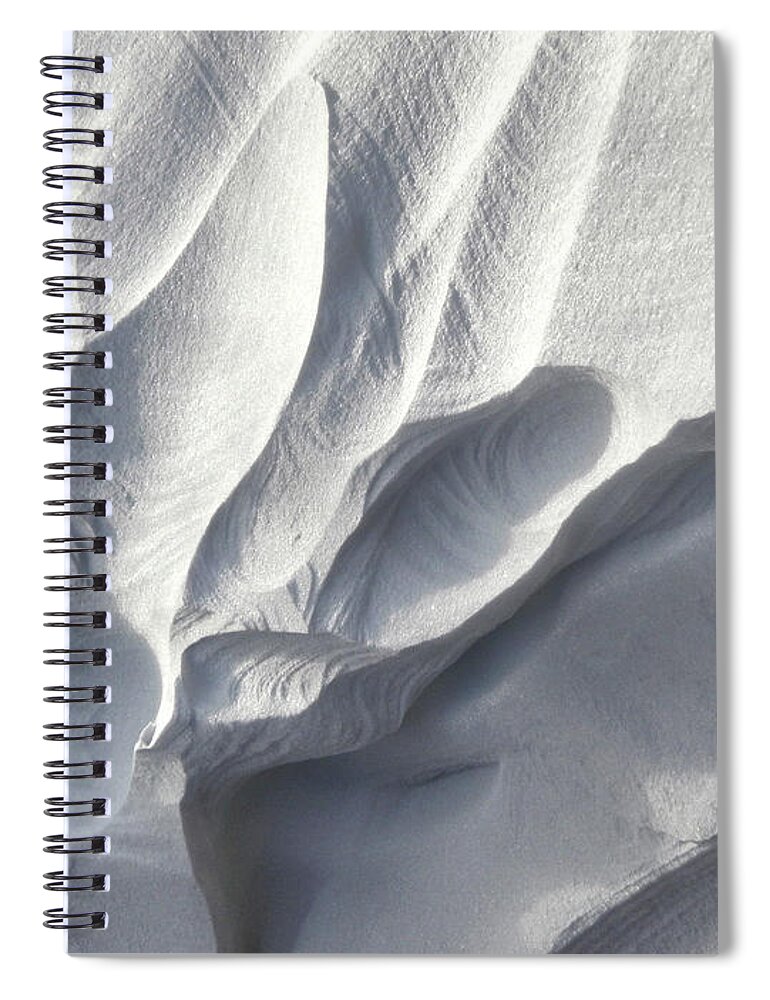 Windy Spiral Notebook featuring the photograph Winter Sculpture by Phil Perkins