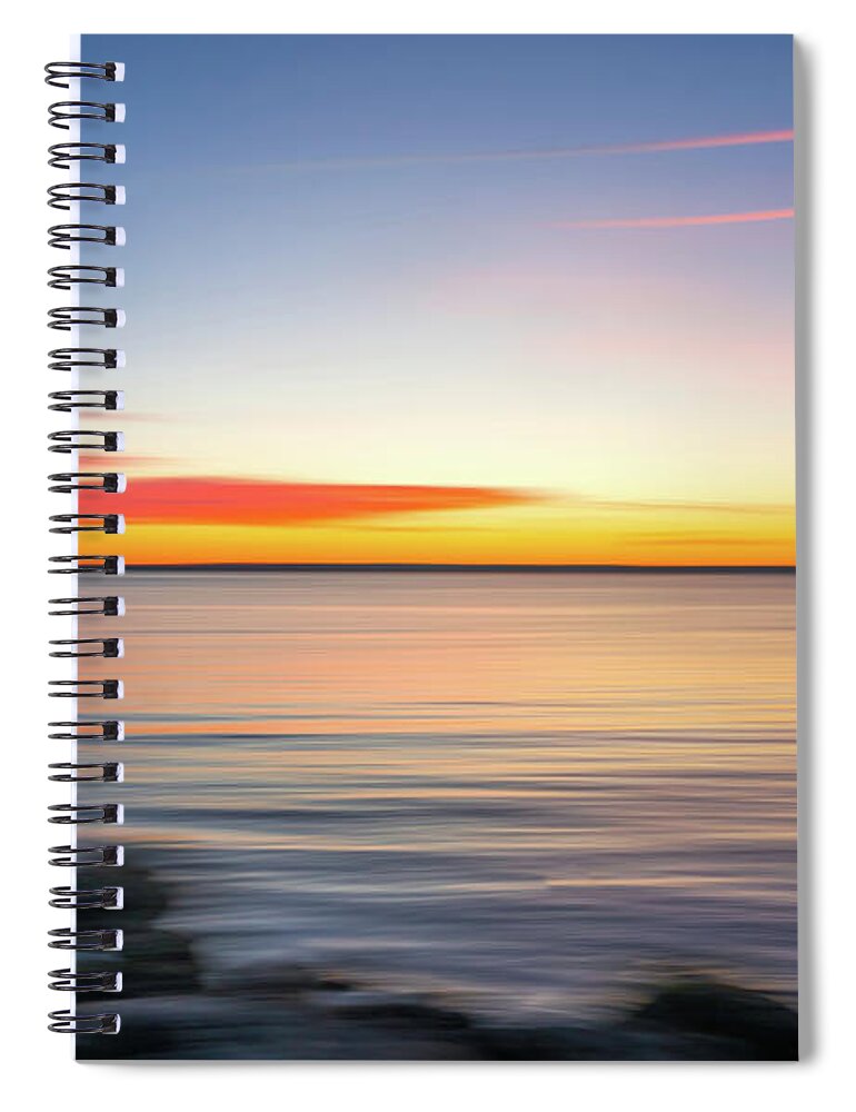 Nature Spiral Notebook featuring the photograph Winter Sunrise by June Marie Sobrito
