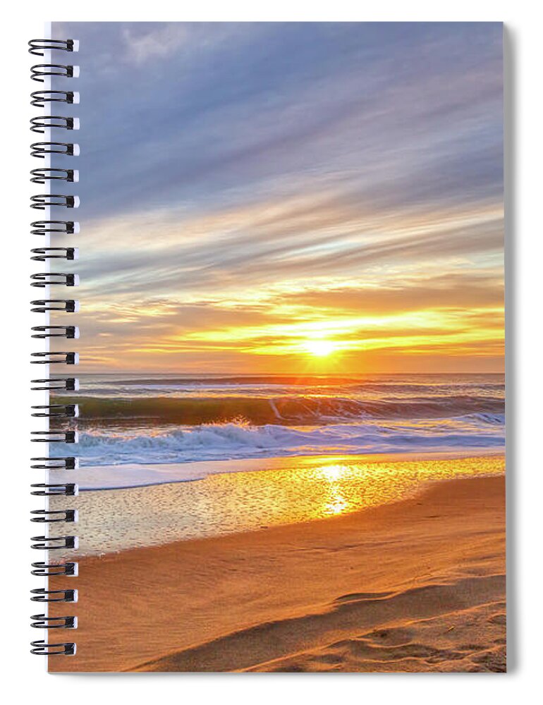 Virginia Spiral Notebook featuring the photograph Winter Sunrise Reflections by Donna Twiford