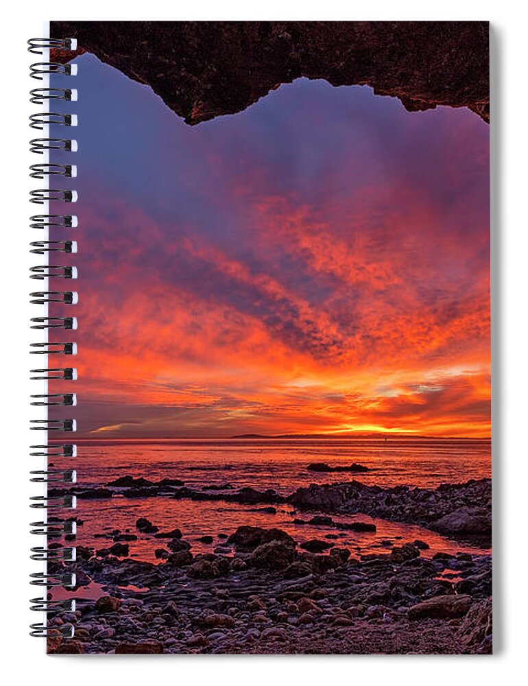 Winter Spiral Notebook featuring the photograph Winter Sunsets in So Cal by Eddie Yerkish