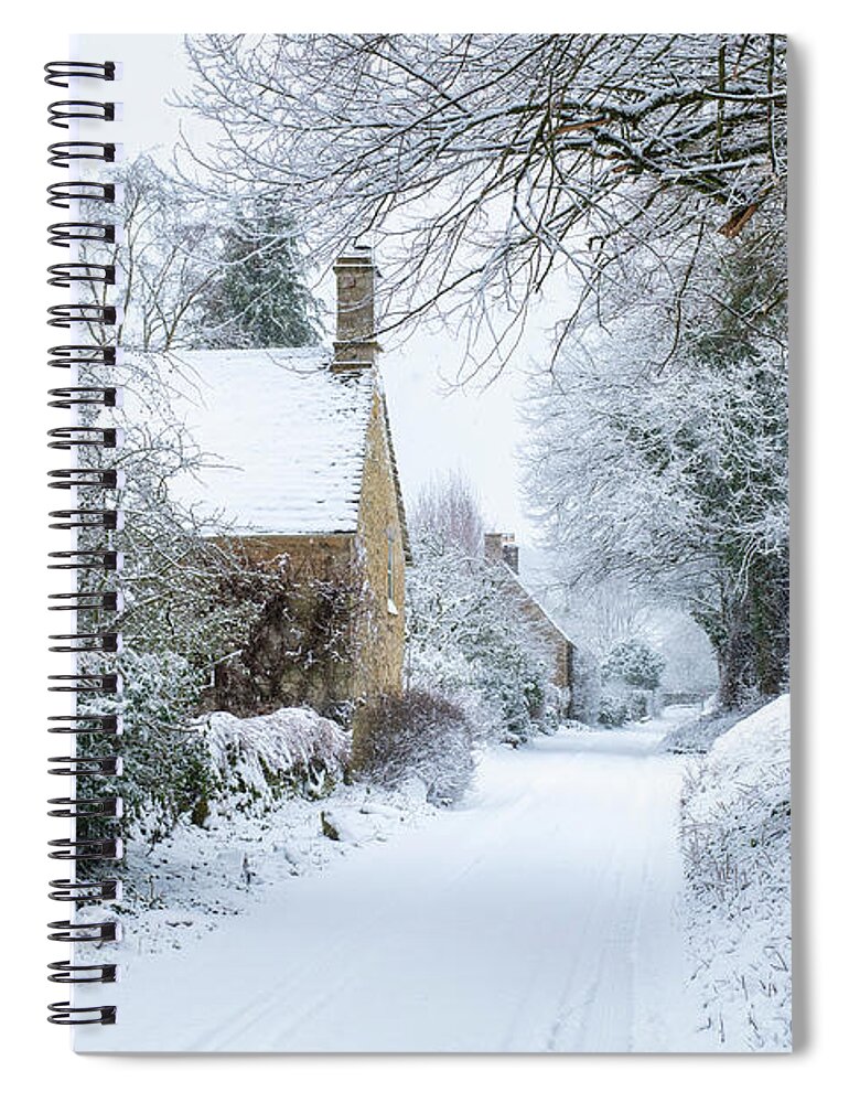 Swinbrook Spiral Notebook featuring the photograph Winter Time by Tim Gainey