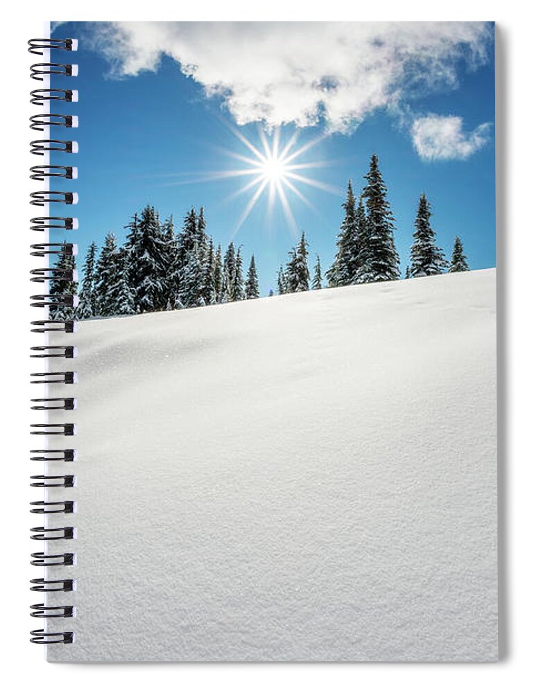 Beauty Spiral Notebook featuring the photograph Winter Wonderland 4 by Pelo Blanco Photo