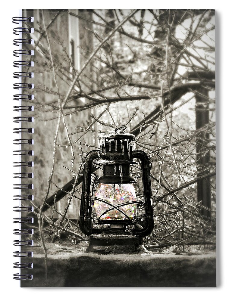 Winter's Magic Spiral Notebook featuring the photograph Winter's Magic by Dark Whimsy