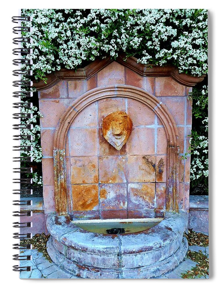 Wishing Well Spiral Notebook featuring the photograph Wishing Well by Dietmar Scherf