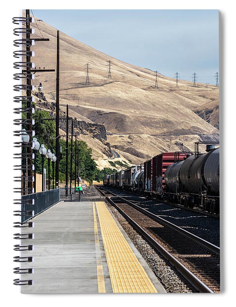 Afternoon Spiral Notebook featuring the photograph Wishram Station by Robert Potts