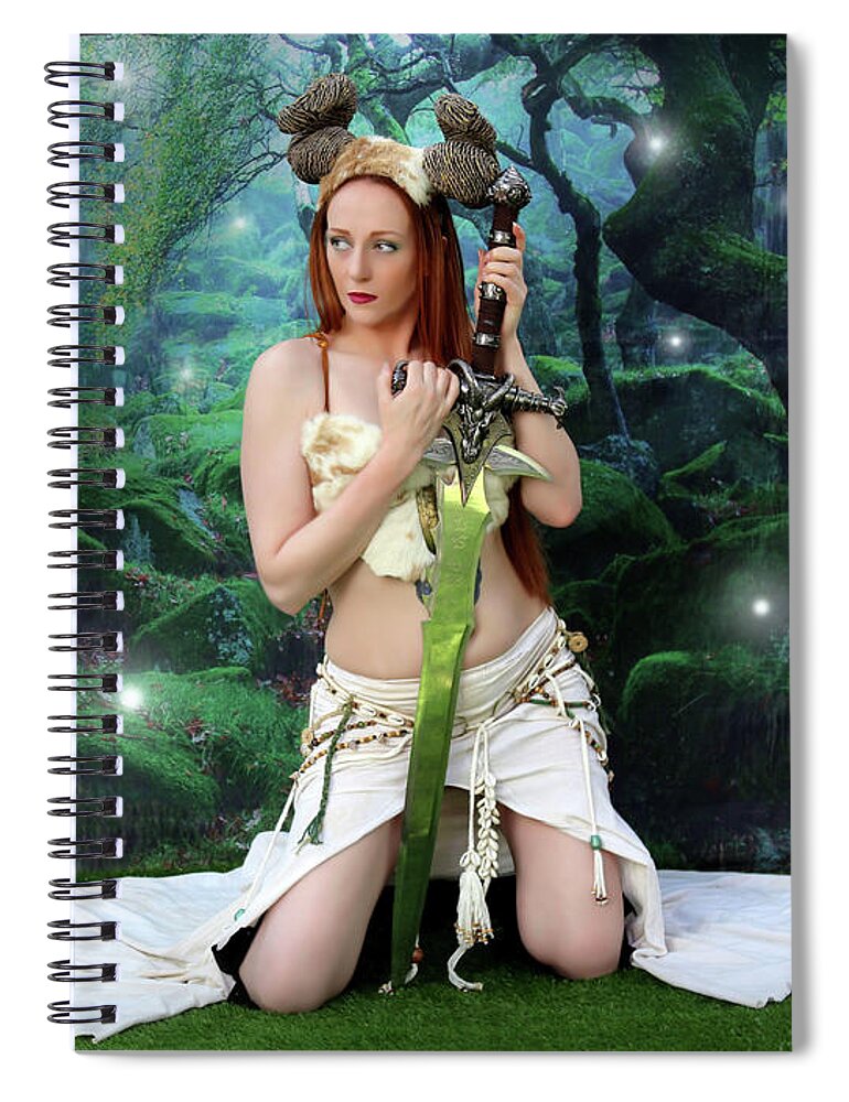 Black Widow Spiral Notebook featuring the photograph Witch of the Fairy Wood by Jon Volden