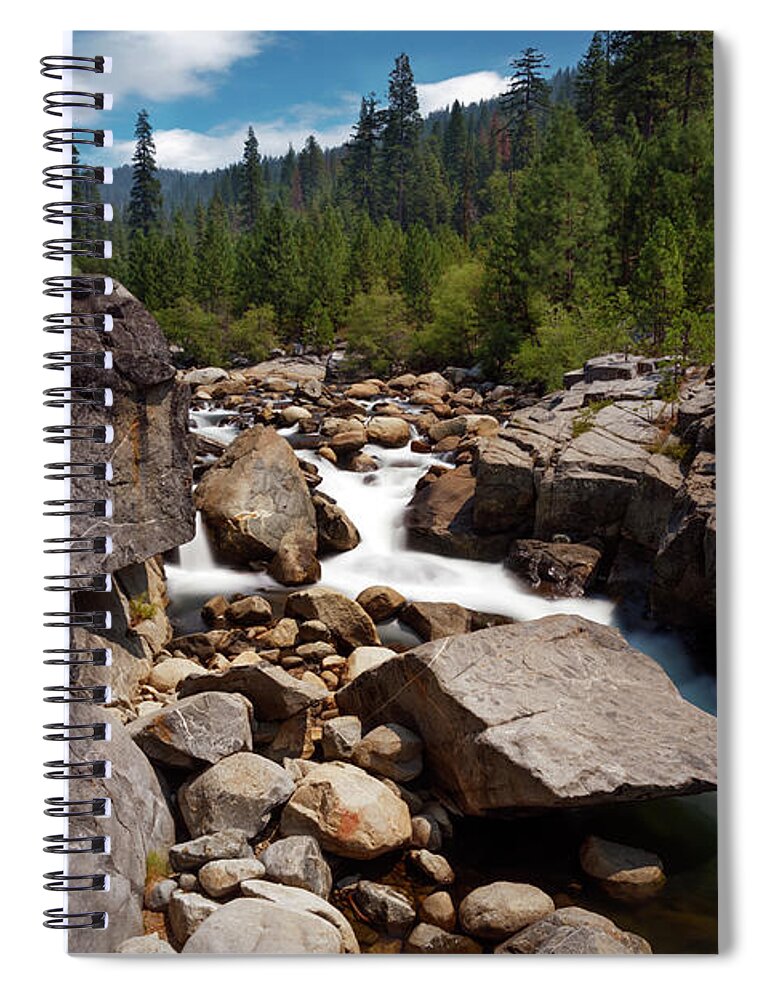 North Fork Stanislaus River Spiral Notebook featuring the photograph With a Full Heart by Laurie Search