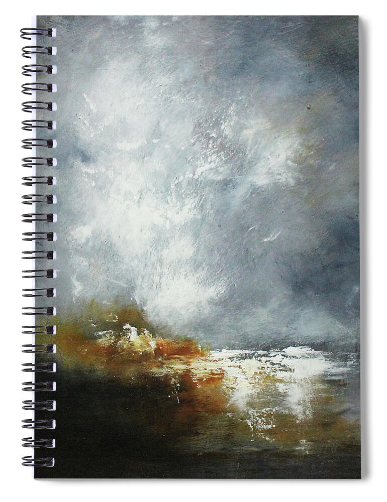 Sunset Spiral Notebook featuring the painting Without Intention by Patricia Lintner
