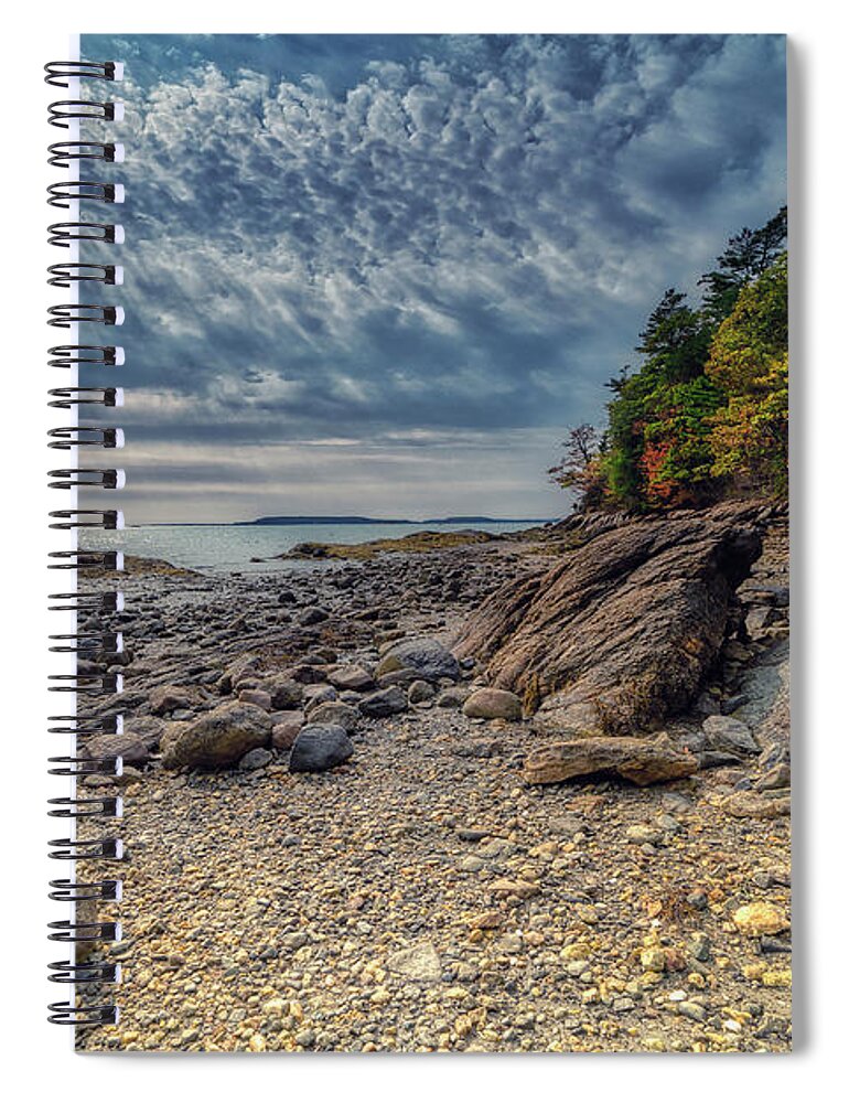 Freeport Maine Spiral Notebook featuring the photograph Wolfe Neck Woods by Penny Polakoff