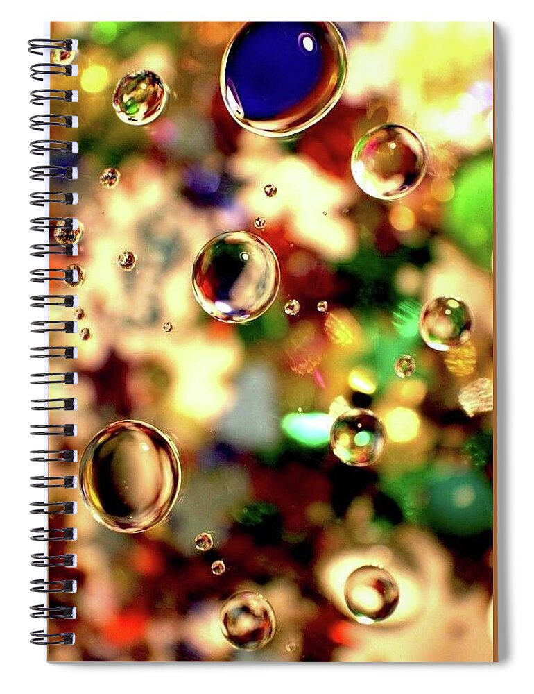  Film Color Photograph Blue Reflection Water Spiral Notebook featuring the photograph Wolfish Steps and Cruel Passions by Kasey Jones