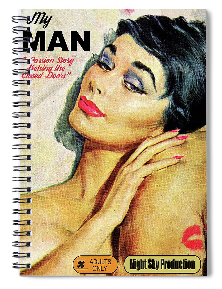 Woman Spiral Notebook featuring the digital art Woman in Love by Long Shot