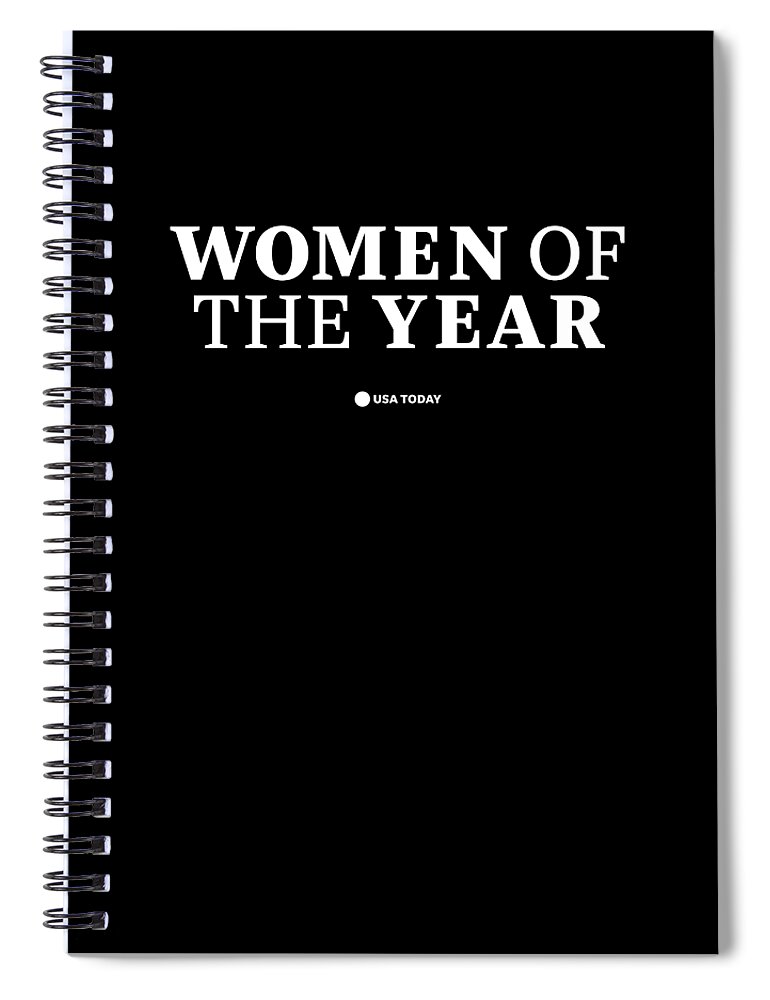 Women Of The Year White Logo Spiral Notebook