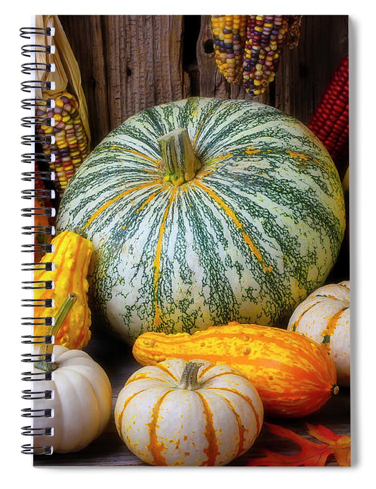 Pumpkins Spiral Notebook featuring the photograph Wonderful Autumn Still Life by Garry Gay