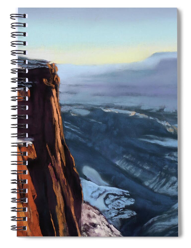 Landscape Spiral Notebook featuring the painting Wonderland by Sandi Snead