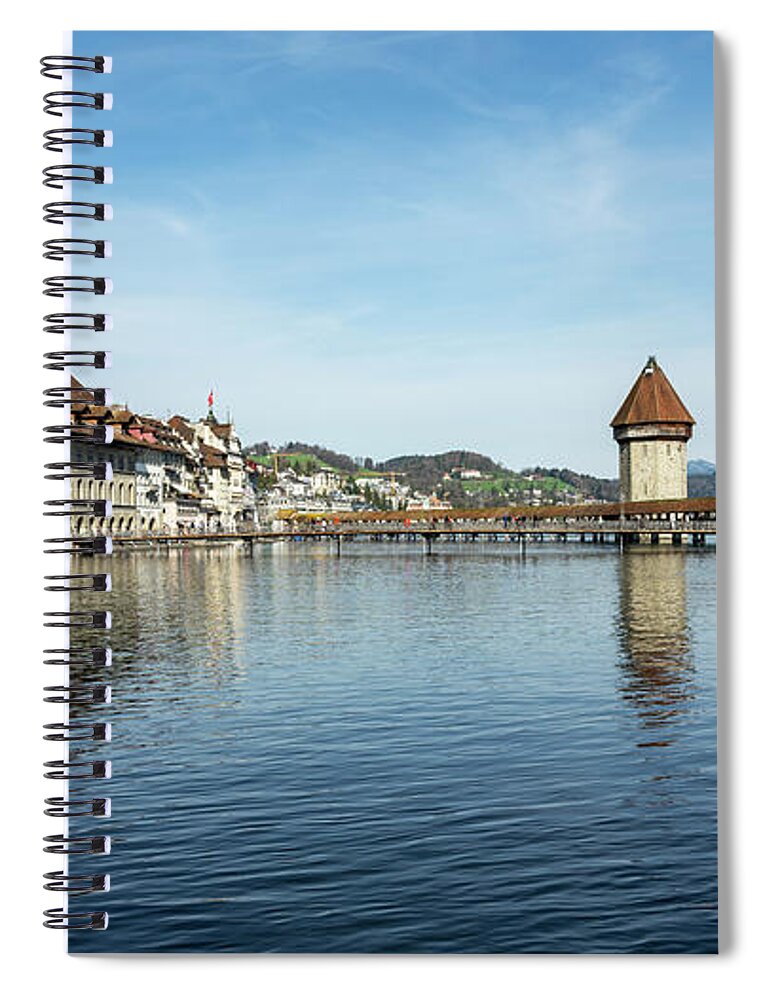Scenic Spiral Notebook featuring the photograph Wonders of Lucerne by Anthony Baatz