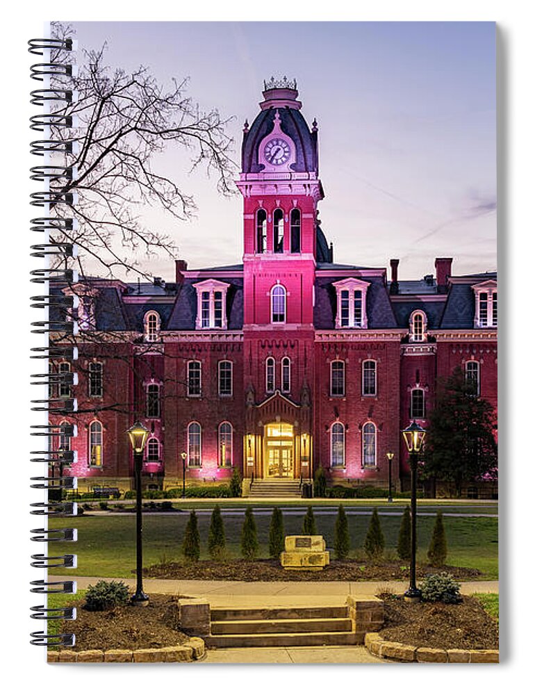 Graduation Spiral Notebook featuring the photograph Woodburn Hall at West Virginia University in Morgantown WV by Steven Heap