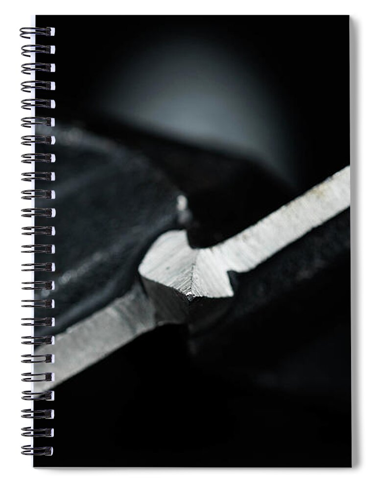 Bits Spiral Notebook featuring the photograph Woodworking Tools - Countersink Drill Bit 1 by Amelia Pearn