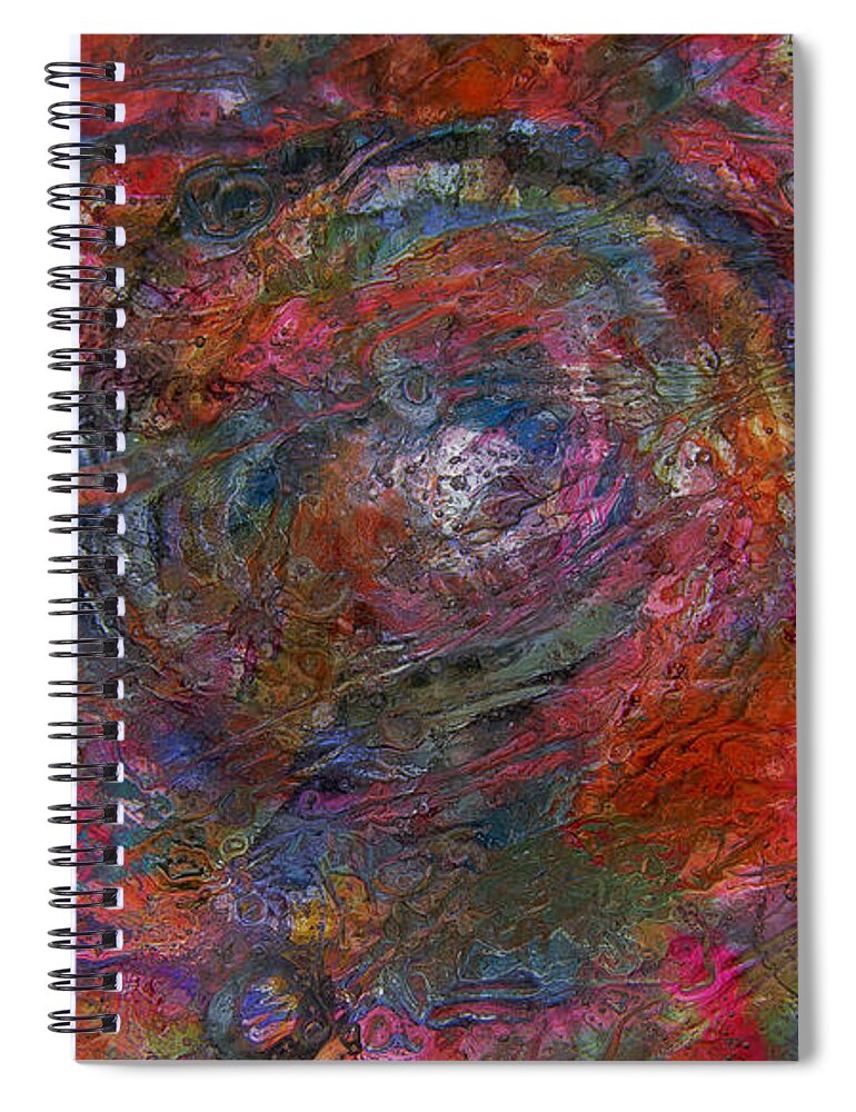 World Of Colours Spiral Notebook featuring the mixed media World of Colours by Sami Tiainen
