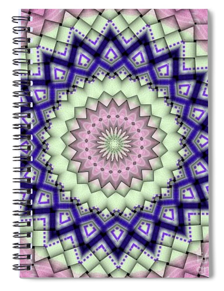  Spiral Notebook featuring the digital art Woven Treat by Designs By L