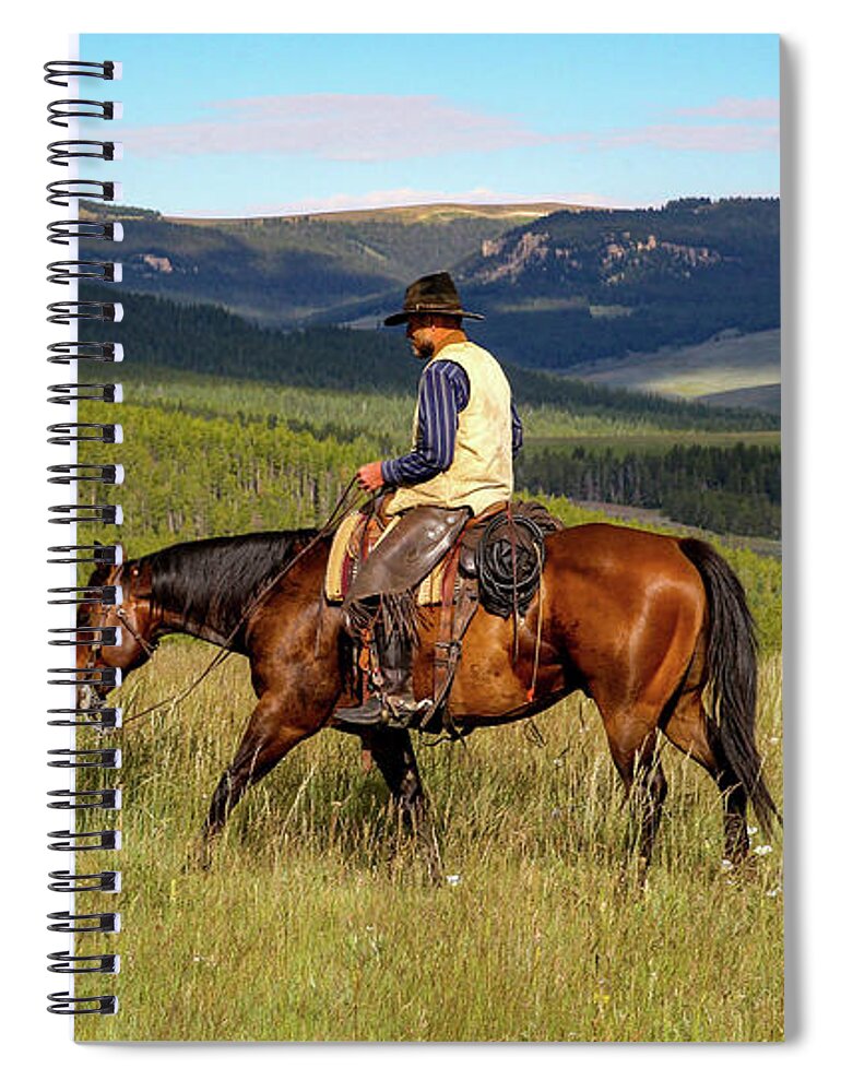 Wyoming Landscape Spiral Notebook featuring the photograph Wyoming Summer by Diane Bohna