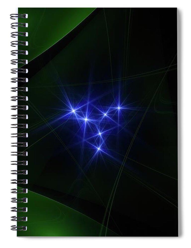 Home Spiral Notebook featuring the digital art XLI Poems by Jeff Iverson