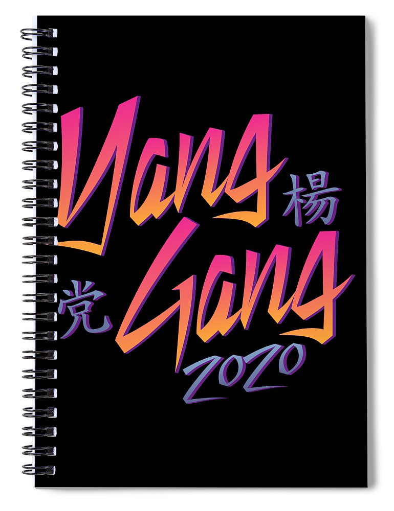 Democrat Spiral Notebook featuring the digital art Yang Gang 2020 by Flippin Sweet Gear