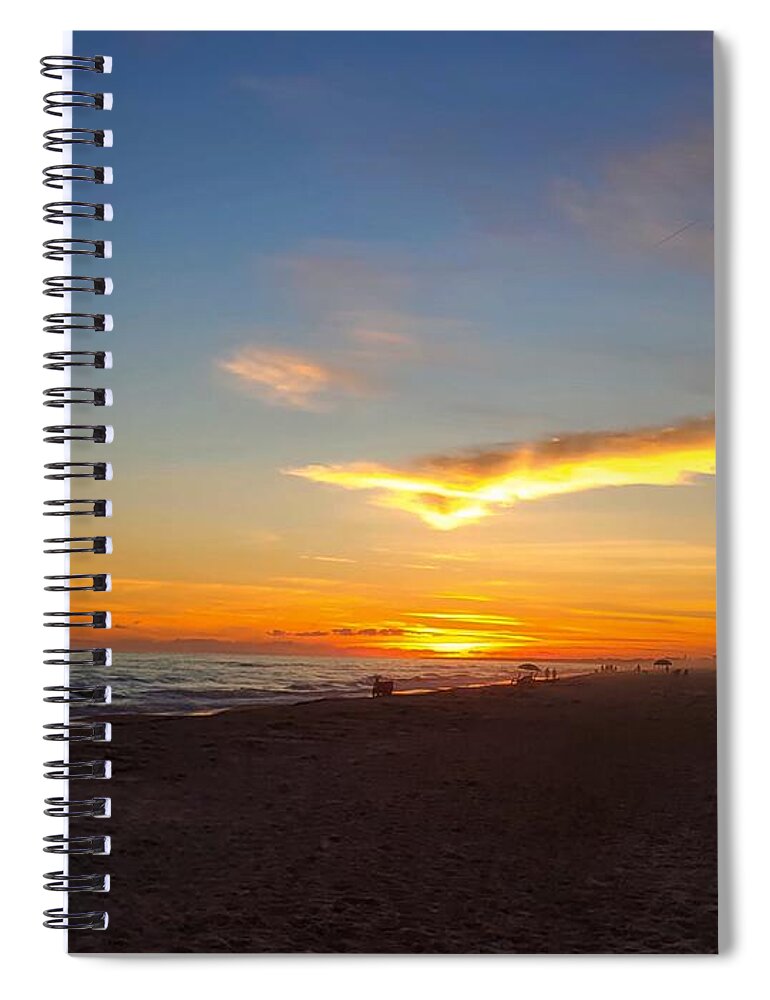 Sky Spiral Notebook featuring the photograph Yellow Cloud by Joe Roache