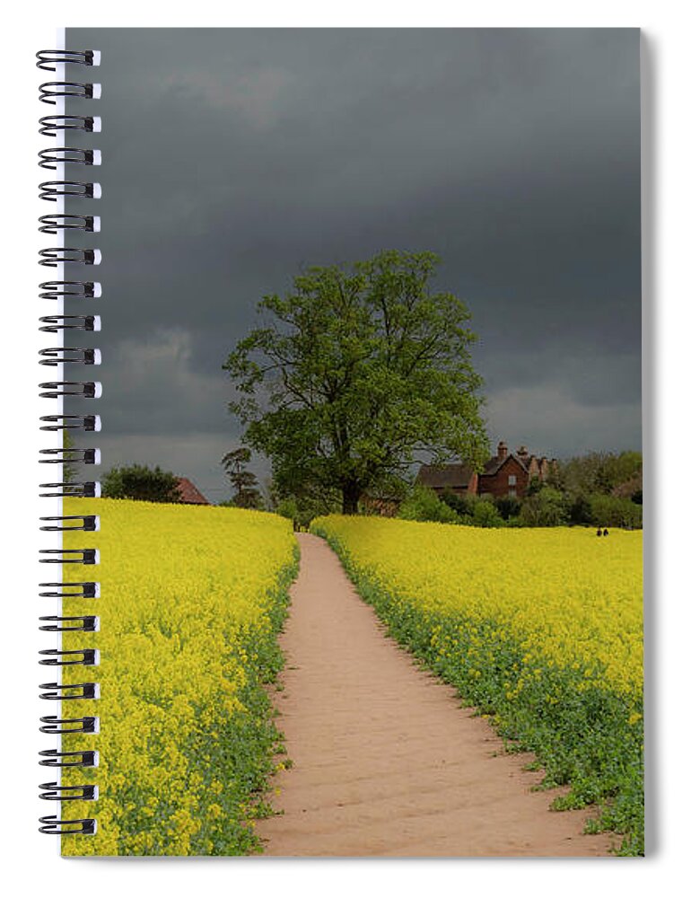 Landscape Spiral Notebook featuring the photograph Yellow ocean 1 by Remigiusz MARCZAK