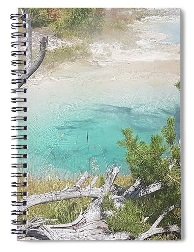 Yellowstone Spiral Notebook featuring the photograph Yellowstone by Joelle Philibert