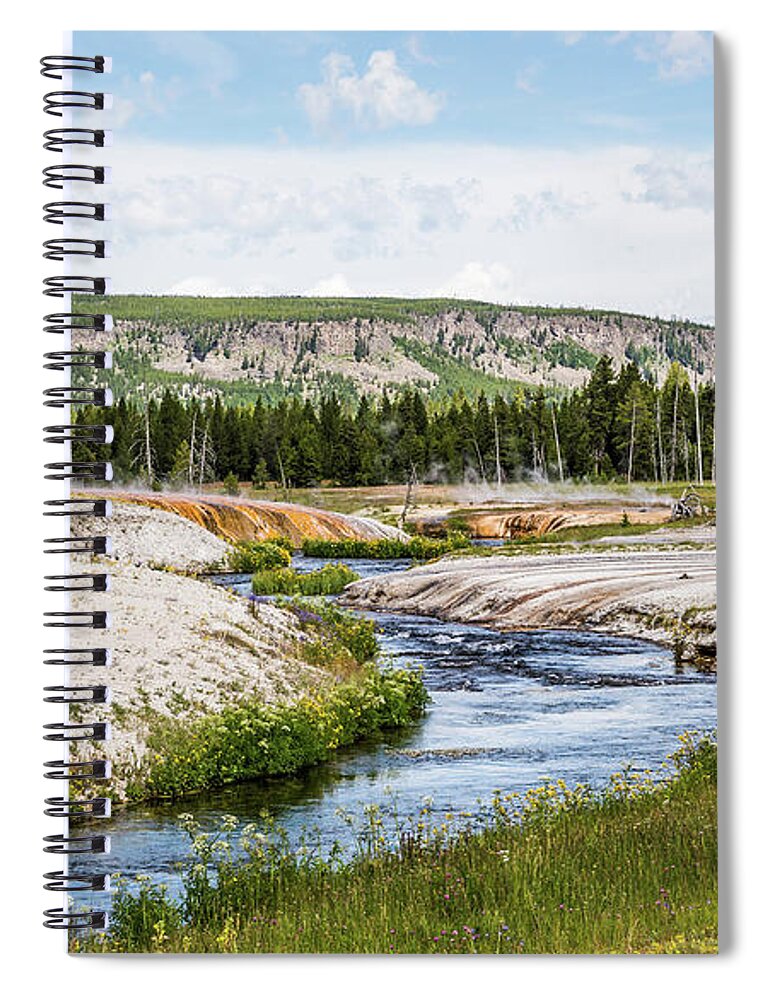  Yellow Stone National Park Spiral Notebook featuring the photograph Yellowstone National Park 2 by Joe Granita